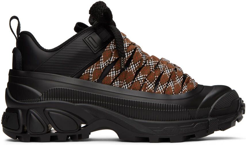 Burberry Black Paneled Sneakers - Picture 5