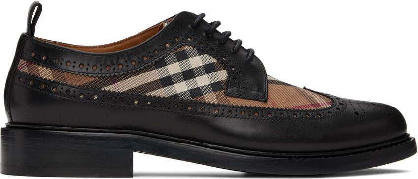 Burberry Black Vintage Check Derbys - Picture 5