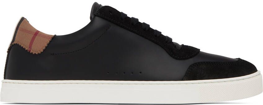 Burberry Black Vintage Check Sneakers - Picture 5