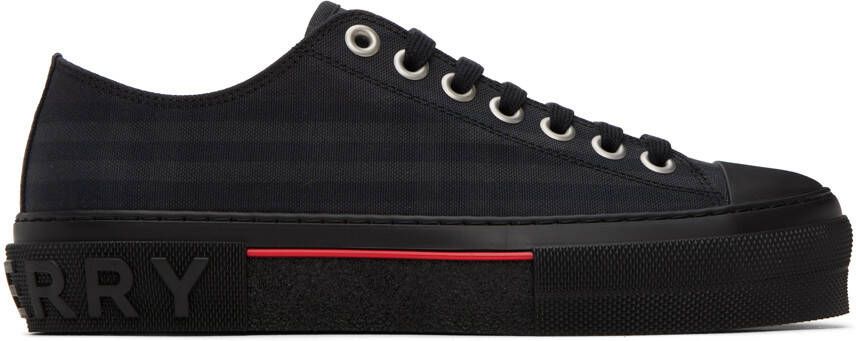 Burberry Black Vintage Check Sneakers - Picture 5