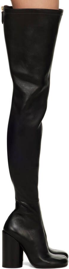 Burberry Black Zip Tall Boots - Picture 5