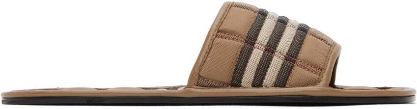 Burberry Brown Alixa Flat Sandals - Picture 5