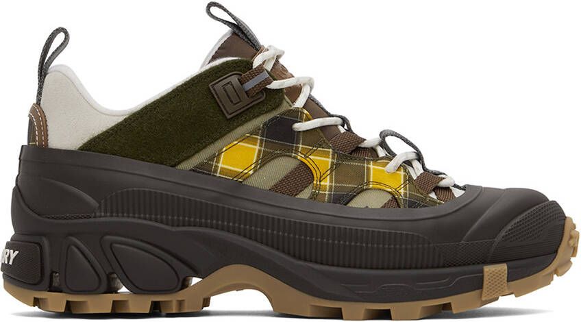 Burberry Brown Arthur Low-Top Sneakers - Picture 5