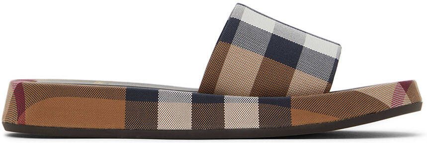 Burberry Brown Buckingham Check Sandals