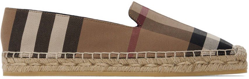Burberry Brown Check Espadrilles