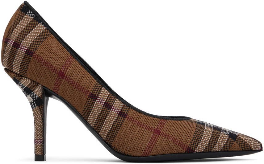Burberry Brown Check Pumps