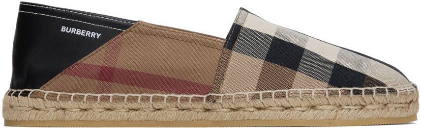 Burberry Brown Vintage Check Espadrilles