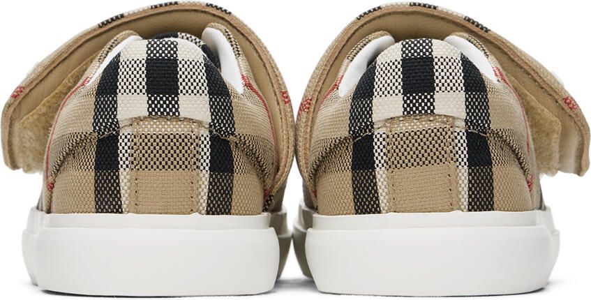 Burberry Baby Beige Check Sneakers - Picture 2