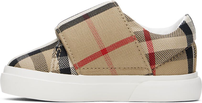 Burberry Baby Beige Check Sneakers