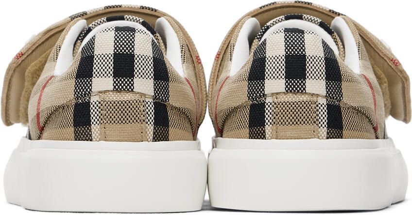 Burberry Baby Beige Check Sneakers