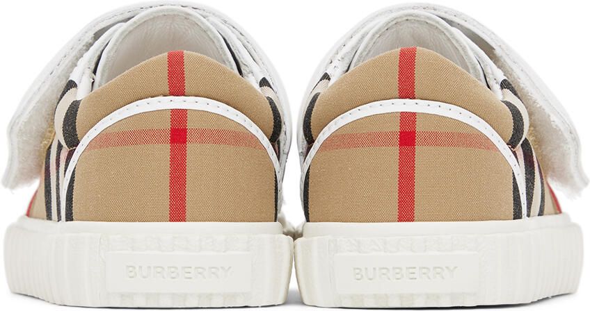 Burberry Baby Beige Check Sneakers - Picture 2