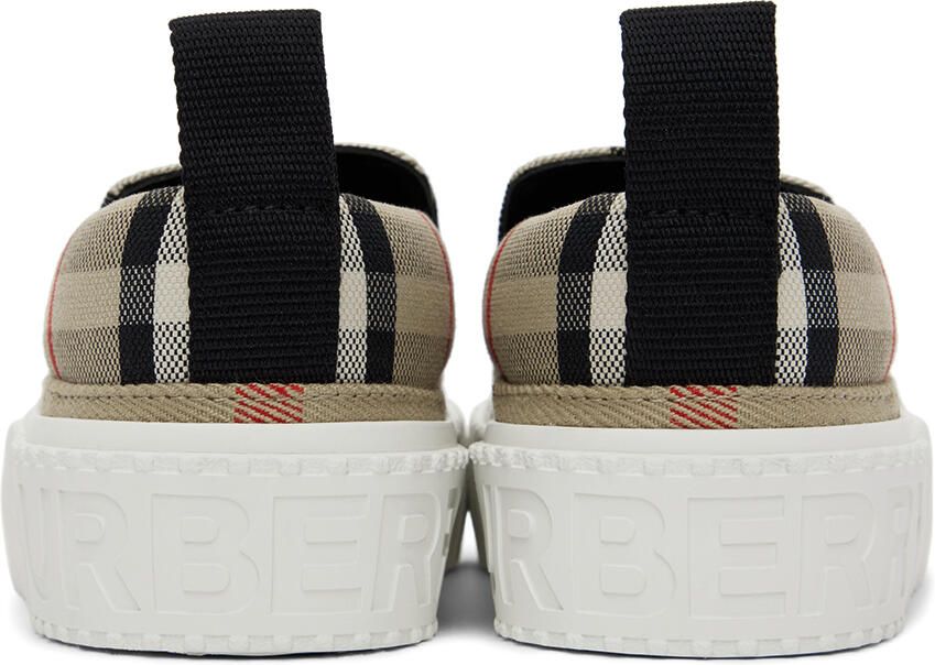 Burberry Baby Beige Check Sneakers