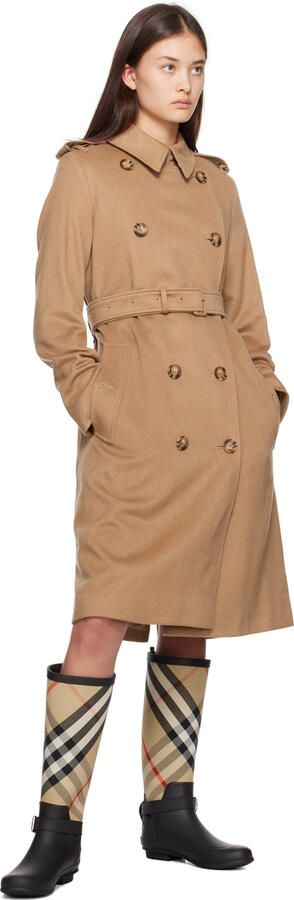 Burberry Beige & Black House Boots - Picture 4