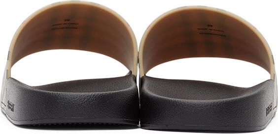 Burberry Beige Check Slides - Picture 4
