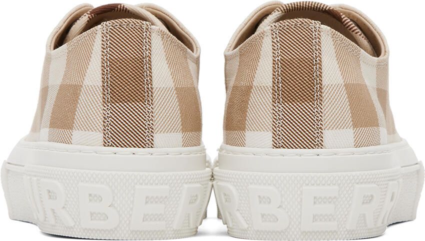 Burberry Beige Check Sneakers
