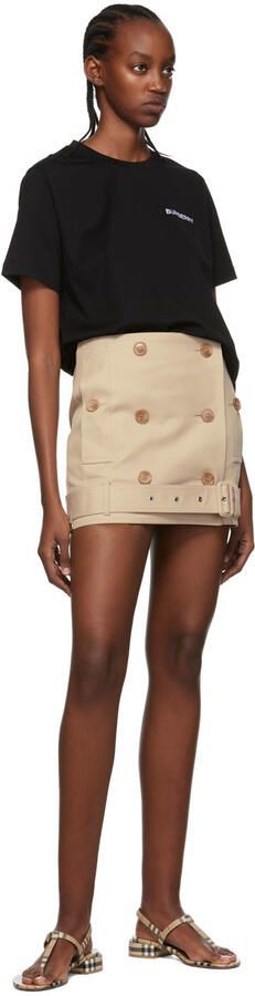 Burberry Beige Emily Check Sandals - Picture 4