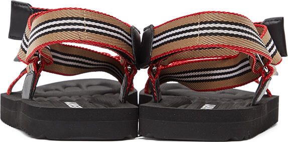 Burberry Beige Icon Stripe Sandals - Picture 4