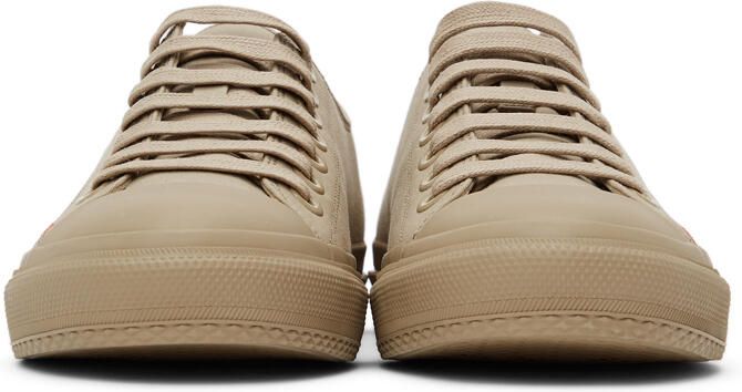 Burberry Beige Larkhall M Logo Sneakers - Picture 3