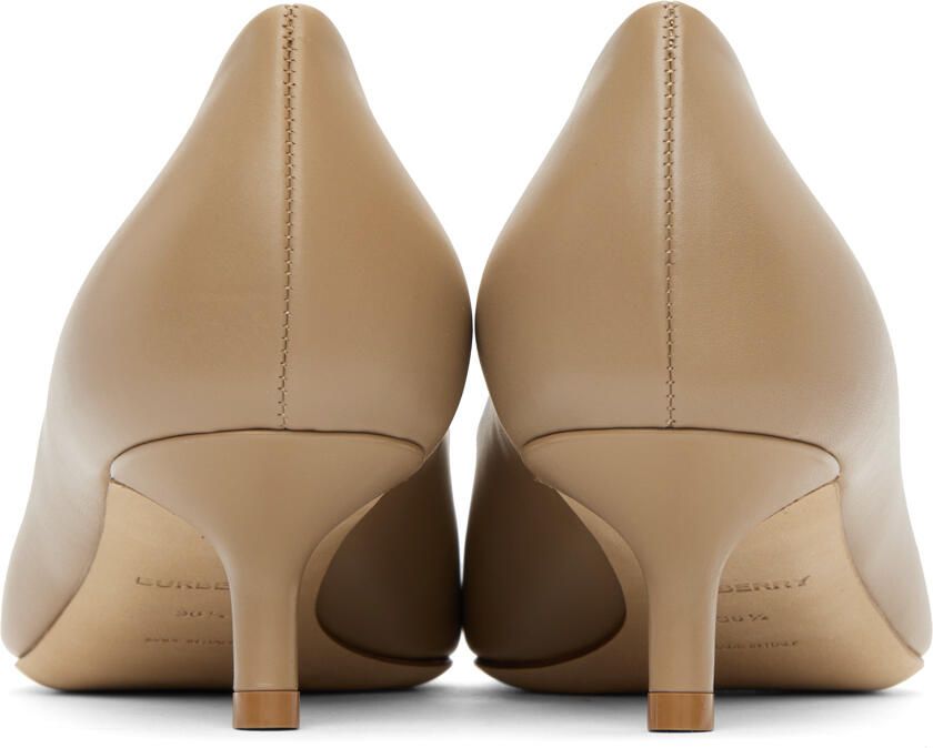 Burberry Beige Monogram Motif Heels