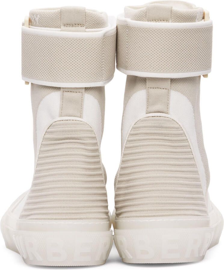 Burberry Beige Sub High Top Sneakers - Picture 2