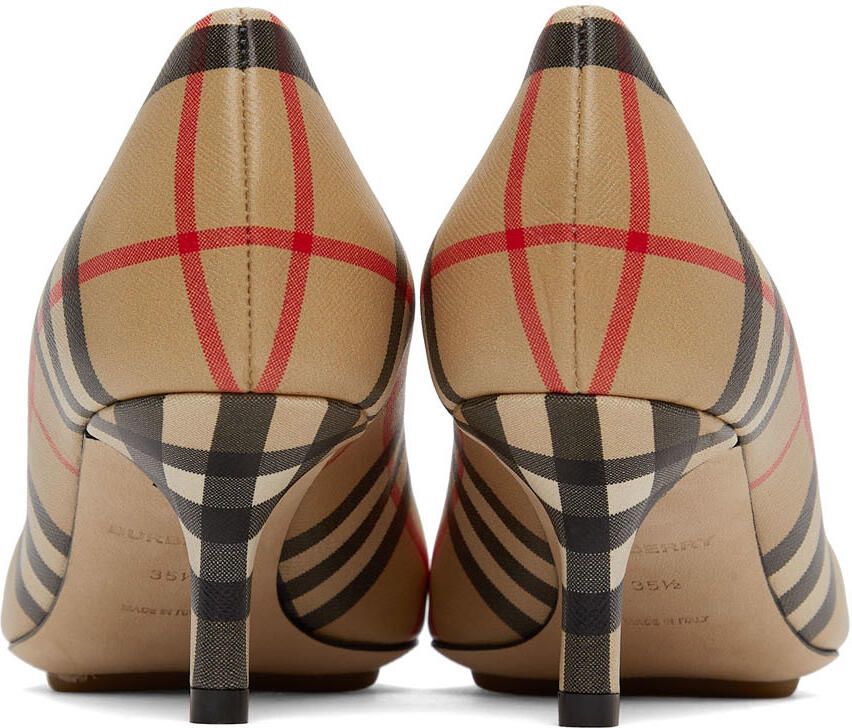 Burberry Beige Vintage Check Aubri Heels