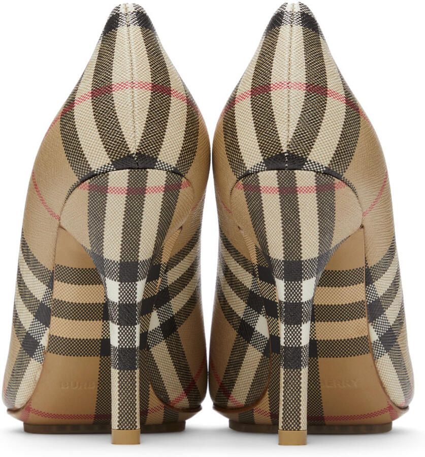 Burberry Beige Vintage Check Aubri Pumps
