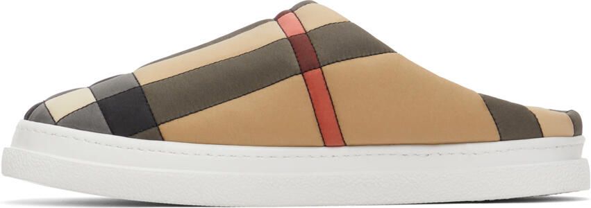 Burberry Beige Vintage Check Slippers - Picture 3