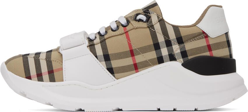 Burberry Beige Vintage Check Sneakers - Picture 3
