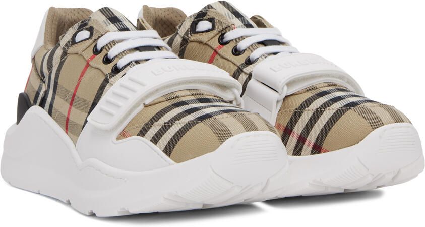 Burberry Beige Vintage Check Sneakers - Picture 2