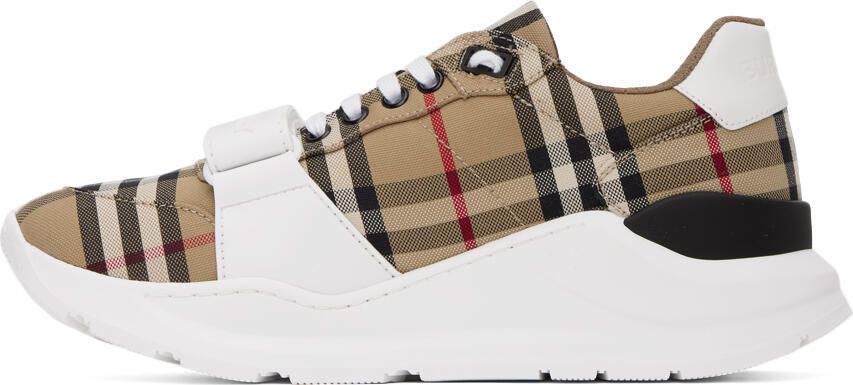 Burberry Beige Vintage Check Sneakers - Picture 3