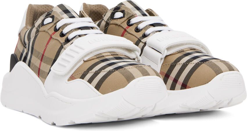 Burberry Beige Vintage Check Sneakers - Picture 2