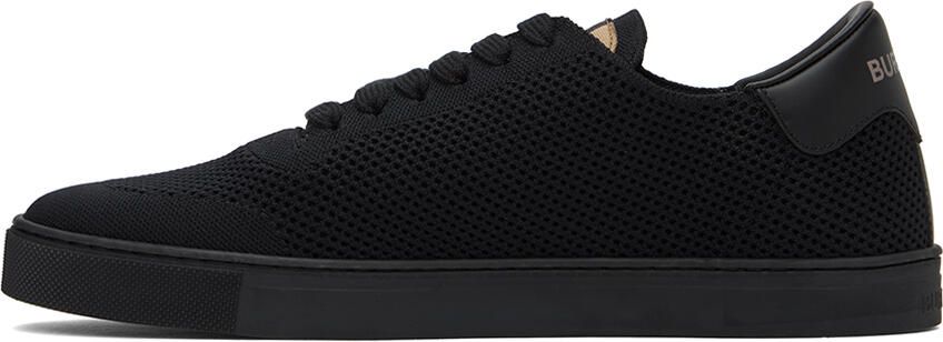 Burberry Black Check Sneakers - Picture 4