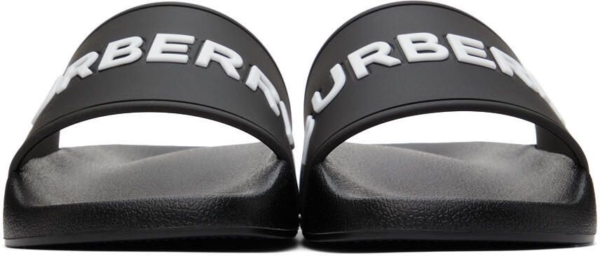 Burberry Black Furley Slides - Picture 2