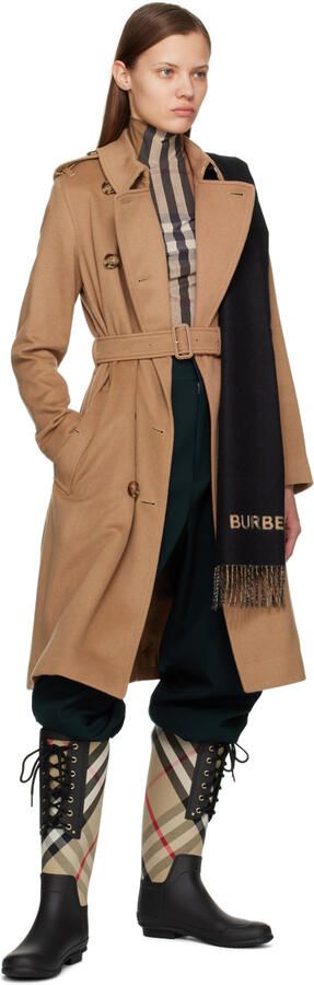 Burberry Black House Check Rain Boots - Picture 4