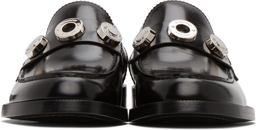 Burberry Black Leather Fred Loafers - Picture 2