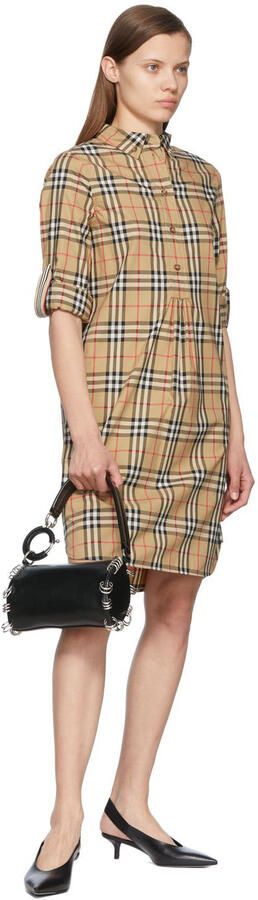 Burberry Black Leather Slingback Pumps - Picture 4