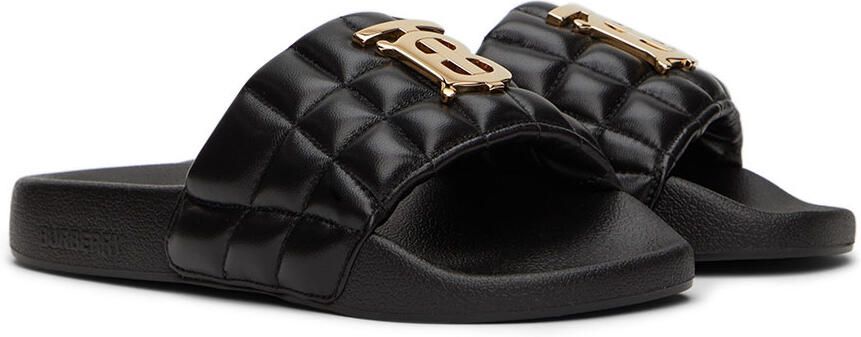 Burberry Black Monogram Motif Slides - Picture 2