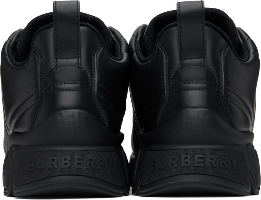 Burberry Black Quilted Leather Classic Sneakers