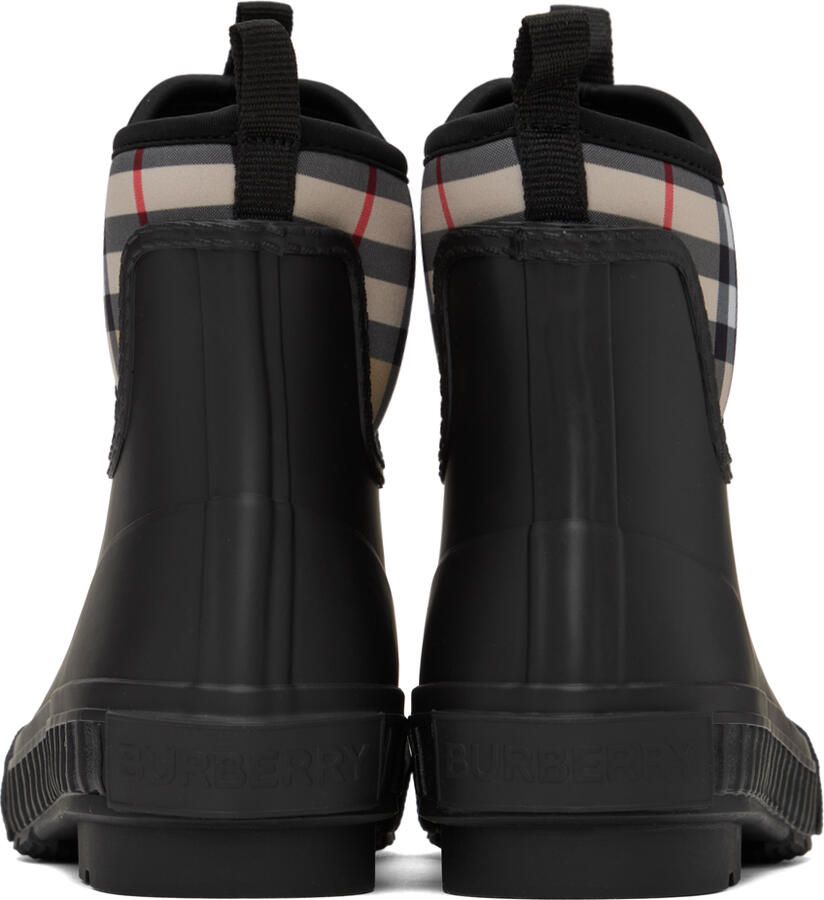 Burberry Black Vintage Check Boots