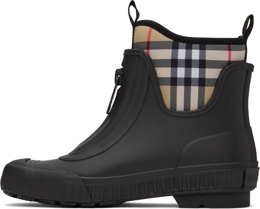 Burberry Black Vintage Check Boots - Picture 3
