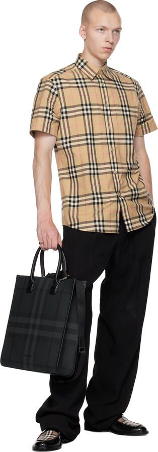 Burberry Black Vintage Check Loafers - Picture 3