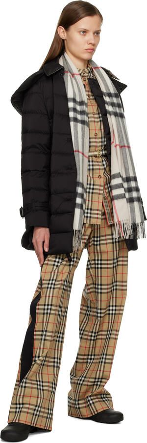 Burberry Black Vintage Check Rain Boots - Picture 4