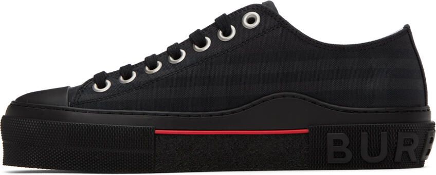Burberry Black Vintage Check Sneakers - Picture 3