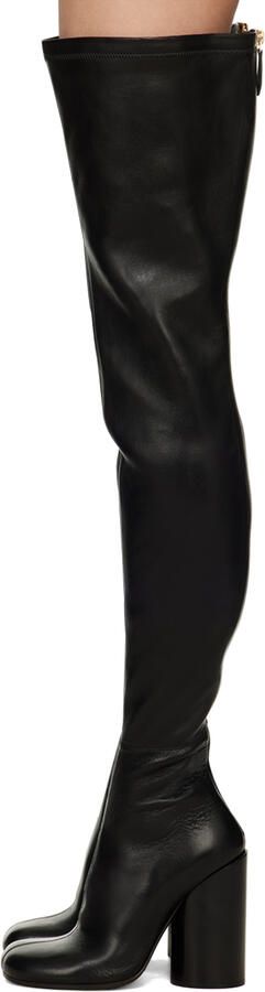 Burberry Black Zip Tall Boots - Picture 4