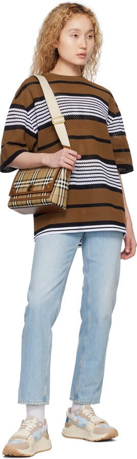 Burberry Blue Check Sneakers - Picture 4