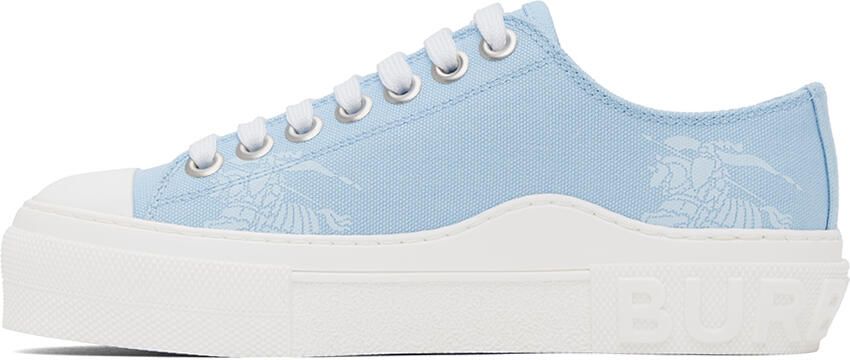 Burberry Blue Lace-Up Sneakers - Picture 3