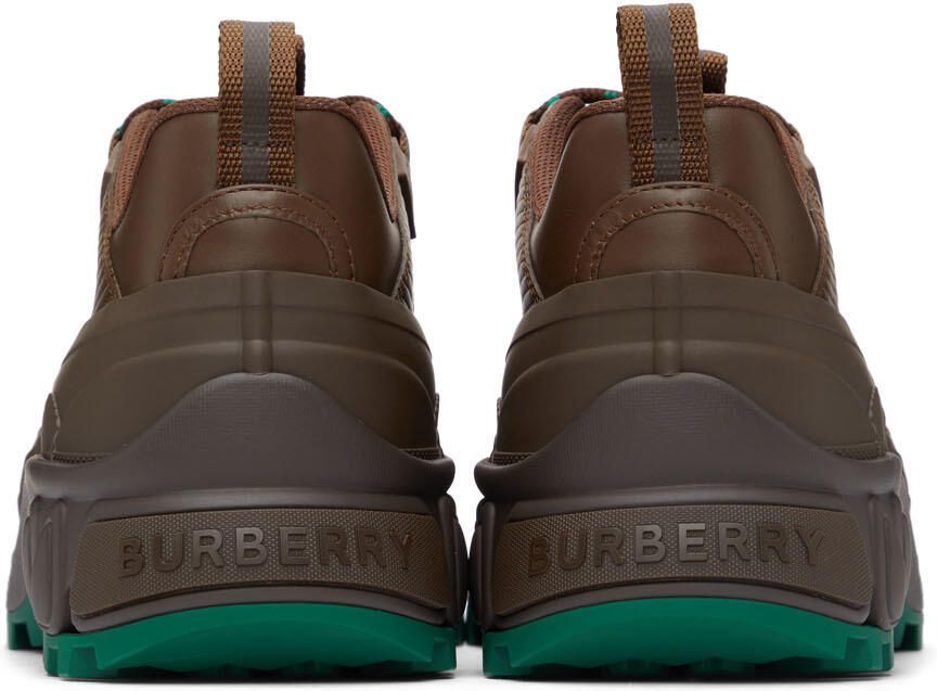 Burberry Brown & Green Arthur Sneakers