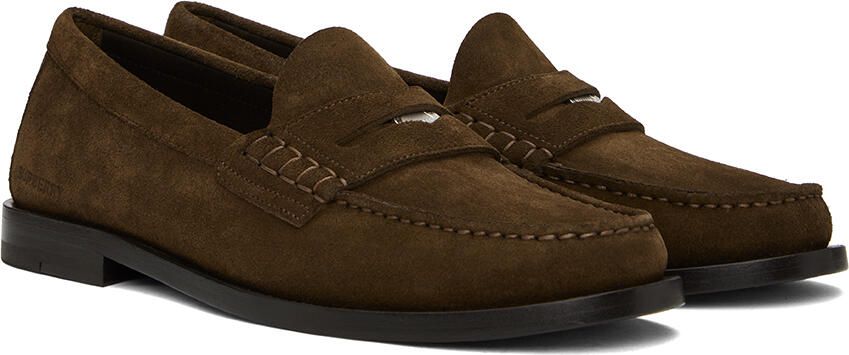 Burberry Brown Coin Detail Loafers - Picture 2