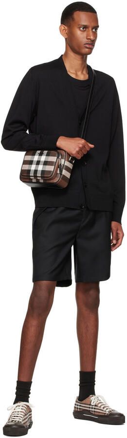 Burberry Brown Cotton Check Sneakers - Picture 4