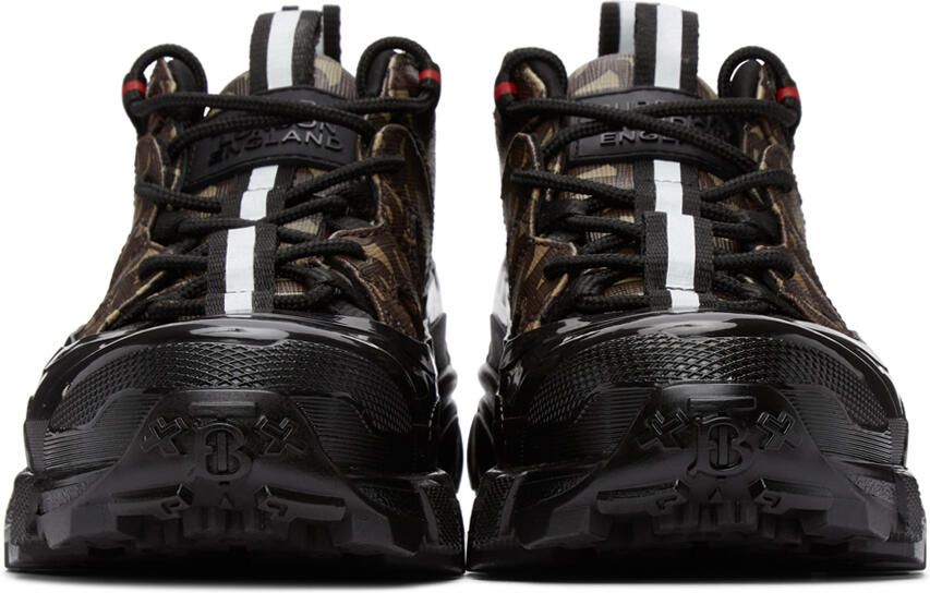 Burberry Brown E-Canvas Monogram Arthur Sneakers